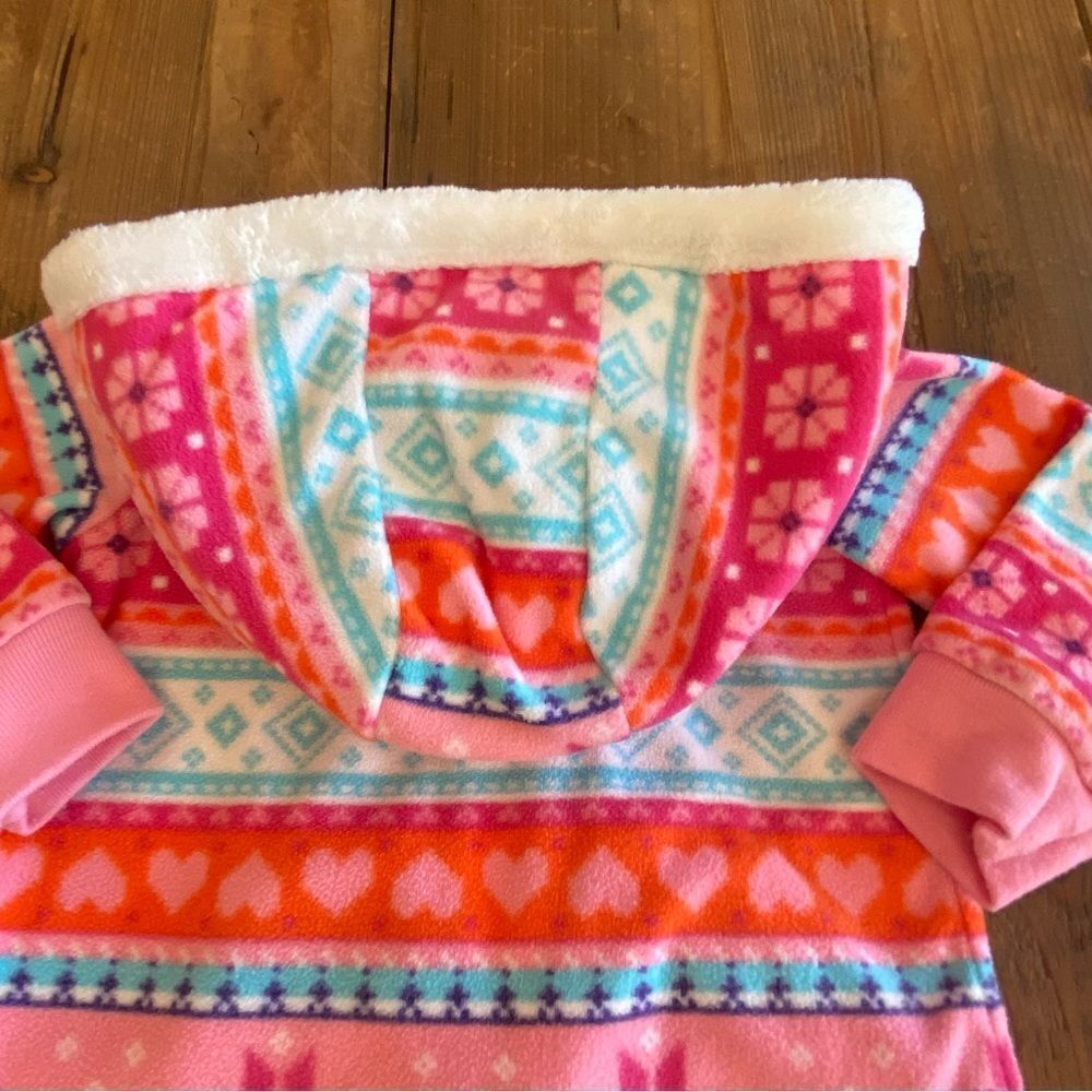 Carter’s Fleece Hooded Romper Size 9 M - Picture 5 of 10